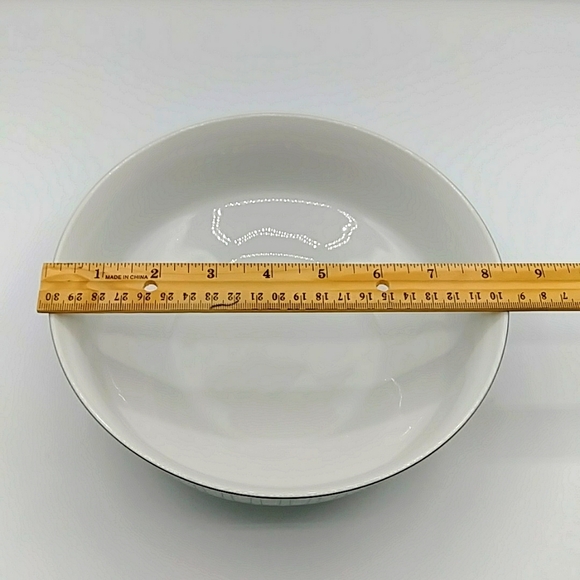 💧HP!Jackson Internationale fine china Bowl with silver trim. MCM by Paul McCobb. - Picture 7 of 10